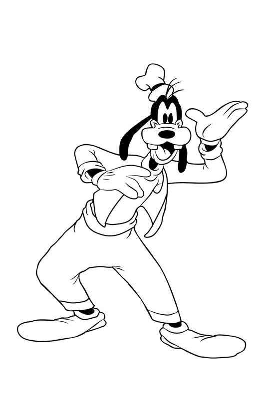 Desenho de Pateta Desenho Colorir Imprimir 22