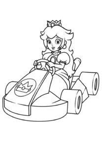 Desenho de Princesa Peach Desenho Colorir Imprimir 02