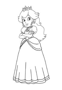 Desenho de Princesa Peach Desenho Colorir Imprimir 15