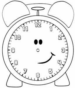 Desenho de Relógio Desenho Colorir Imprimir 02