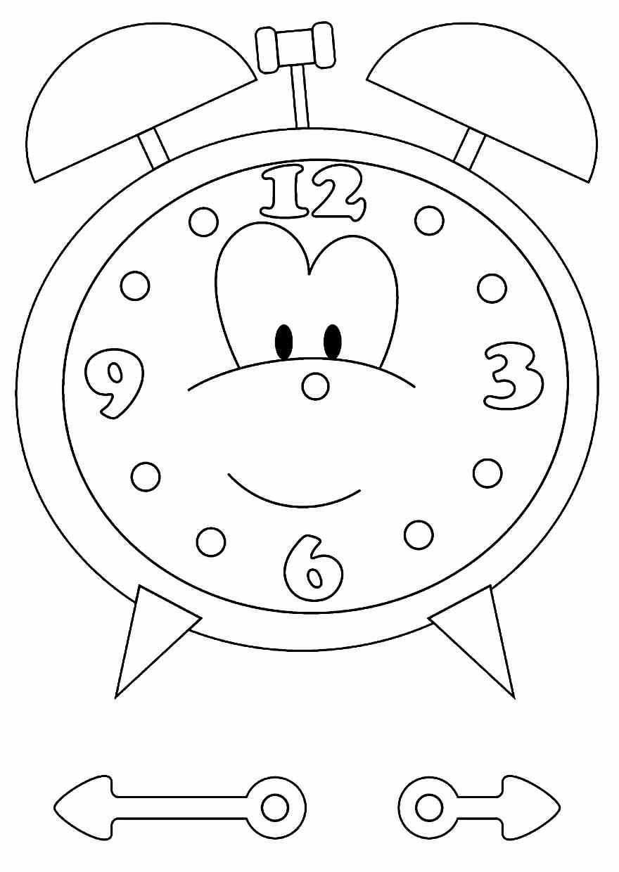 Desenho de Relógio Desenho Colorir Imprimir 03