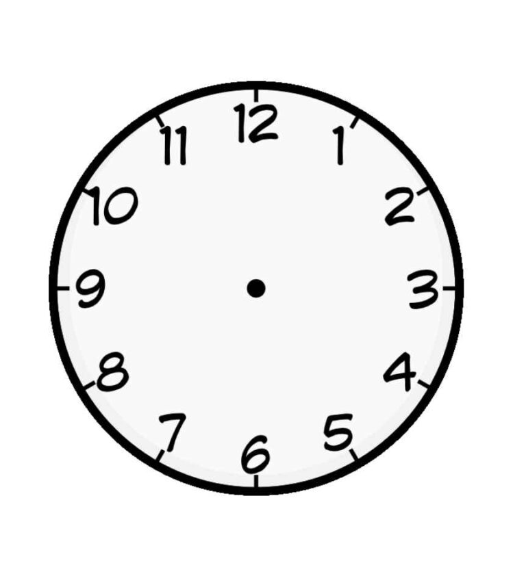 Desenhos de Relógios para Imprimir e Colorir