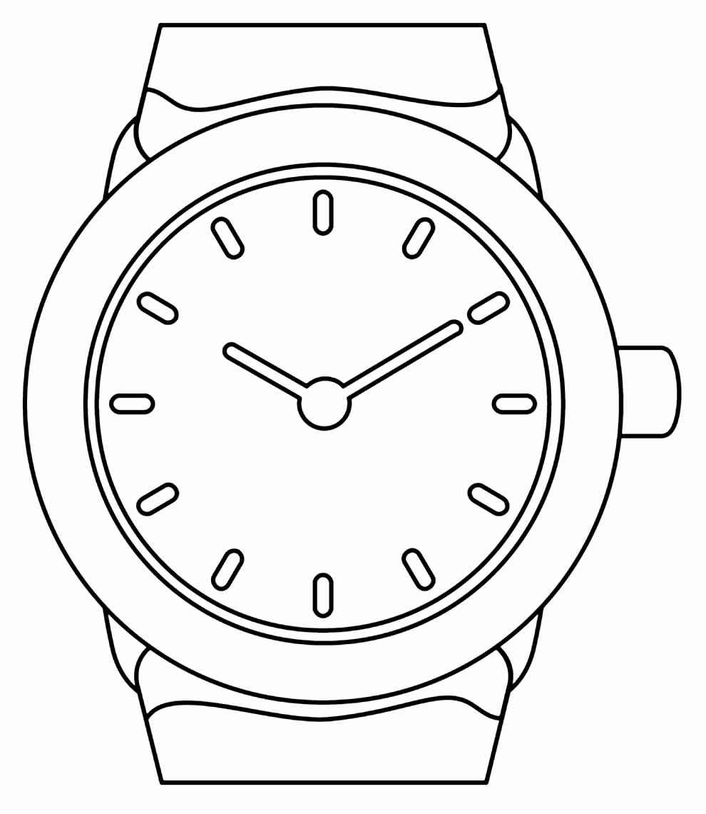 Desenho de Relógio Desenho Colorir Imprimir 19