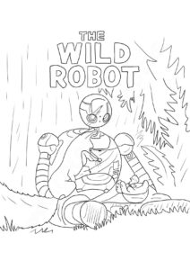 Desenho de Robo Selvagem Desenho Colorir Imprimir 01