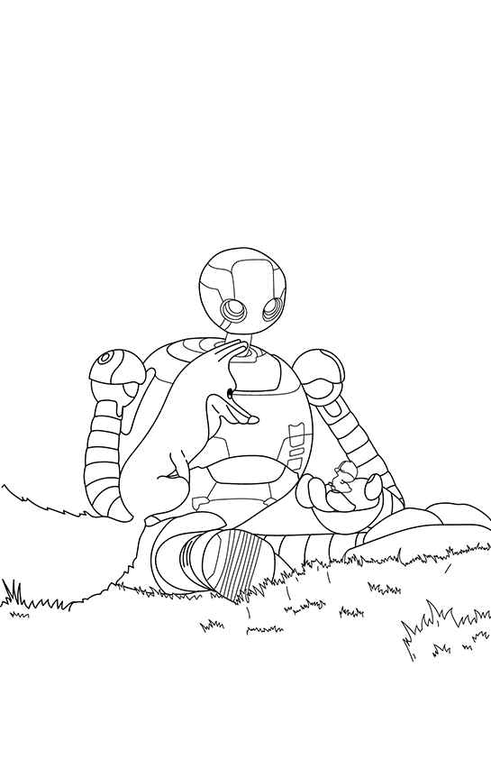 Desenho de Robo Selvagem Desenho Colorir Imprimir 05