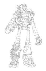 Desenho de Robo Selvagem Desenho Colorir Imprimir 07