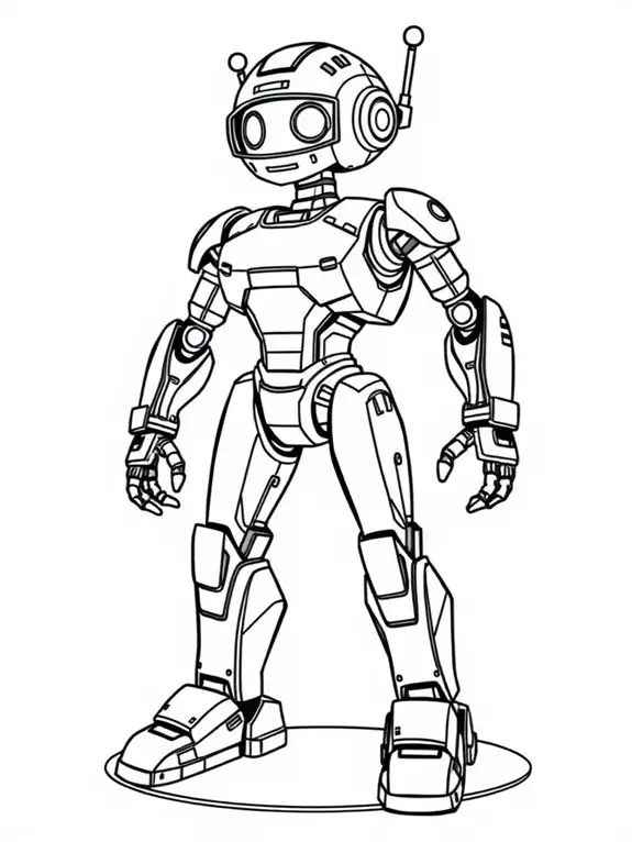 Desenho de Robos Desenho Colorir Imprimir 01
