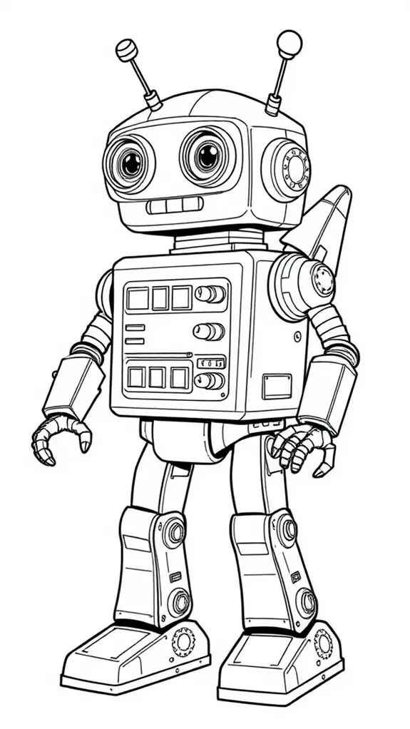 Desenho de Robos Desenho Colorir Imprimir 03