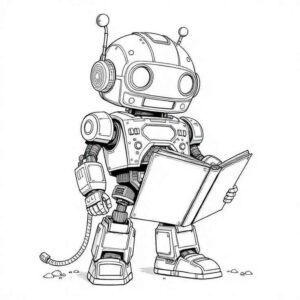 Desenho de Robos Desenho Colorir Imprimir 05