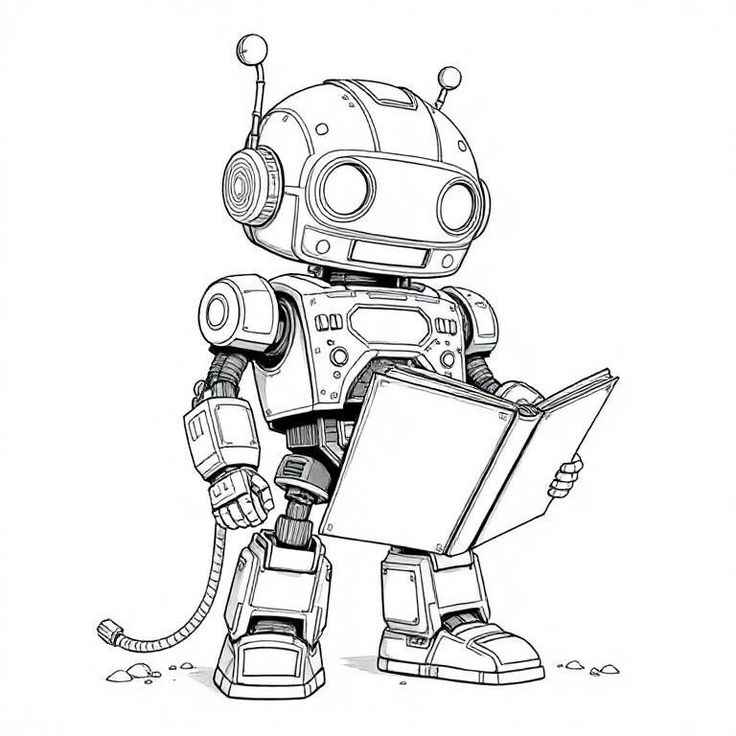 Desenho de Robos Desenho Colorir Imprimir 05