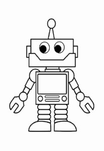 Desenho de Robos Desenho Colorir Imprimir 09