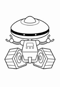Desenho de Robos Desenho Colorir Imprimir 15