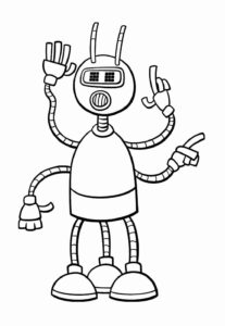 Desenho de Robos Desenho Colorir Imprimir 16