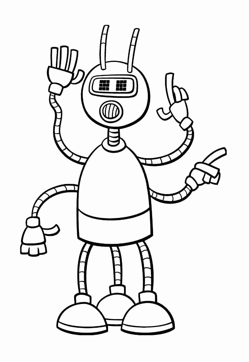 Desenho de Robos Desenho Colorir Imprimir 16