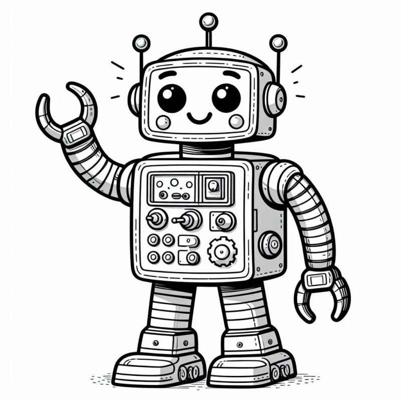 Desenho de Robos Desenho Colorir Imprimir 26