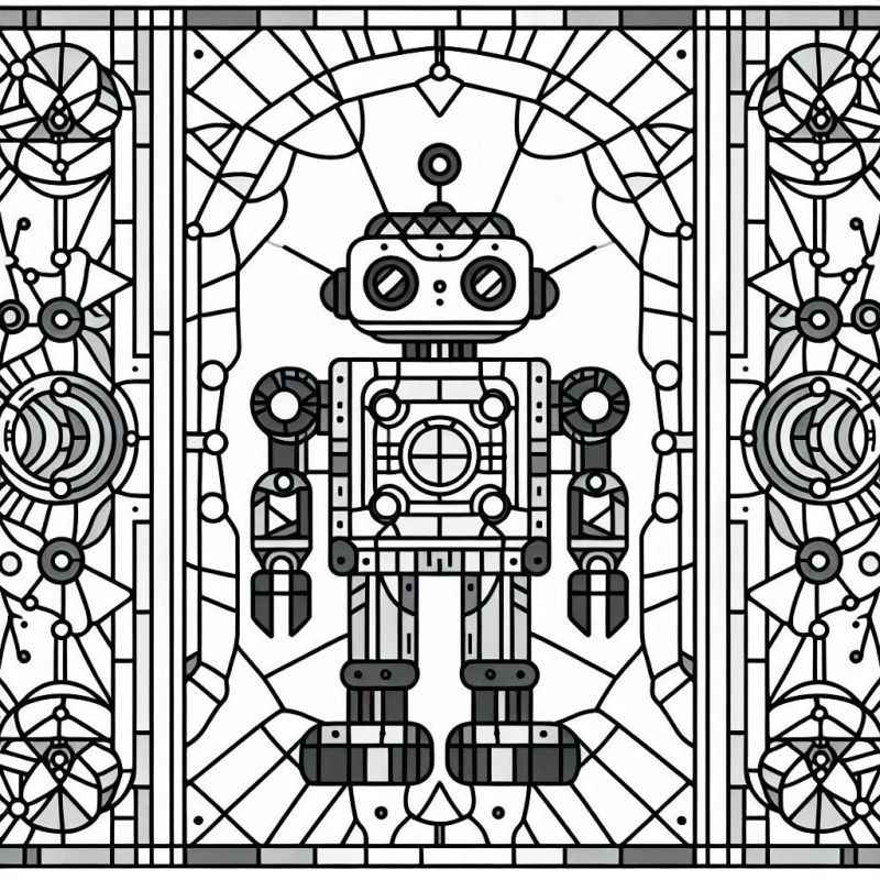 Desenho de Robos Desenho Colorir Imprimir 28