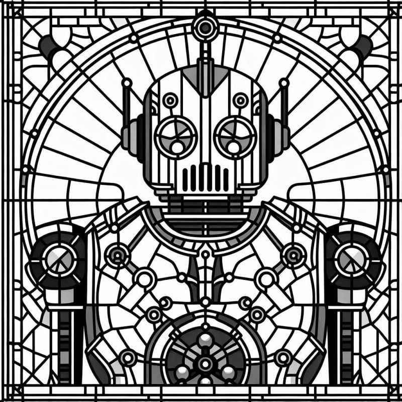 Desenho de Robos Desenho Colorir Imprimir 41