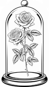 Desenho de Rosa Desenho Colorir Imprimir 08