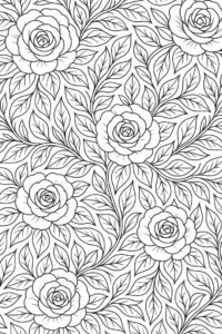 Desenho de Rosa Desenho Colorir Imprimir 24