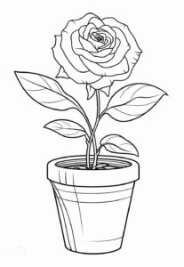 Desenho de Rosa Desenho Colorir Imprimir 29
