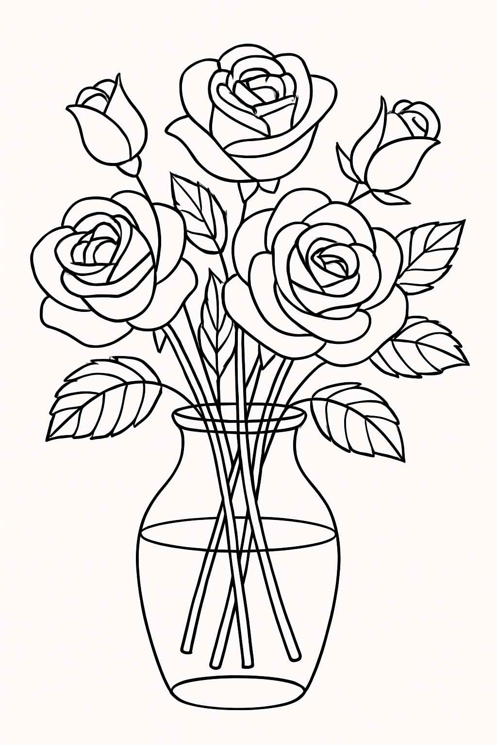 Desenho de Rosa Desenho Colorir Imprimir 33