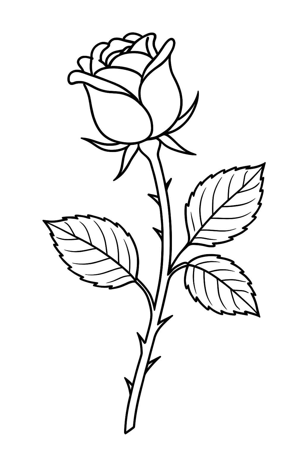 Desenho de Rosa Desenho Colorir Imprimir 36