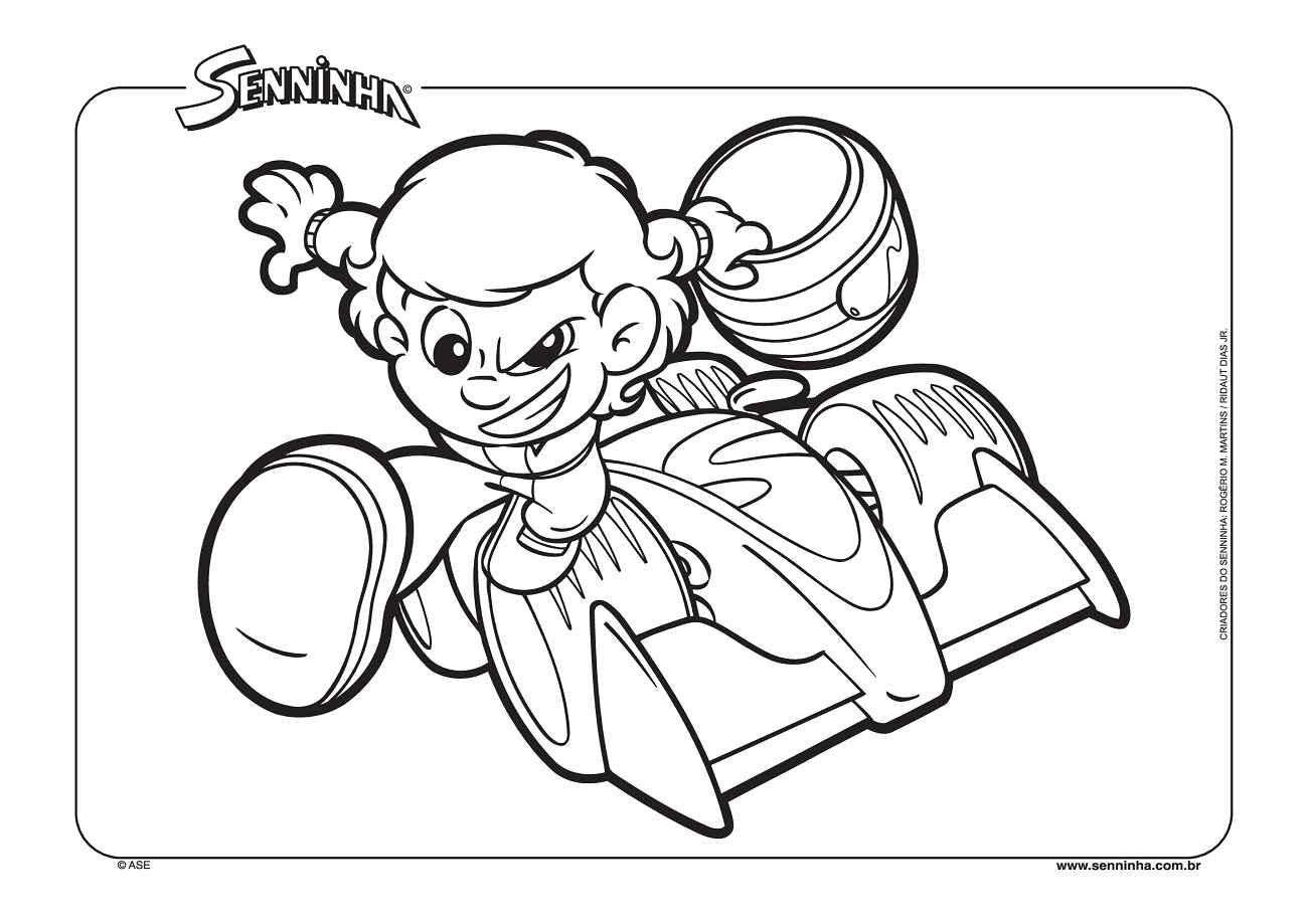 Desenho de Senninha Desenho Colorir Imprimir 04