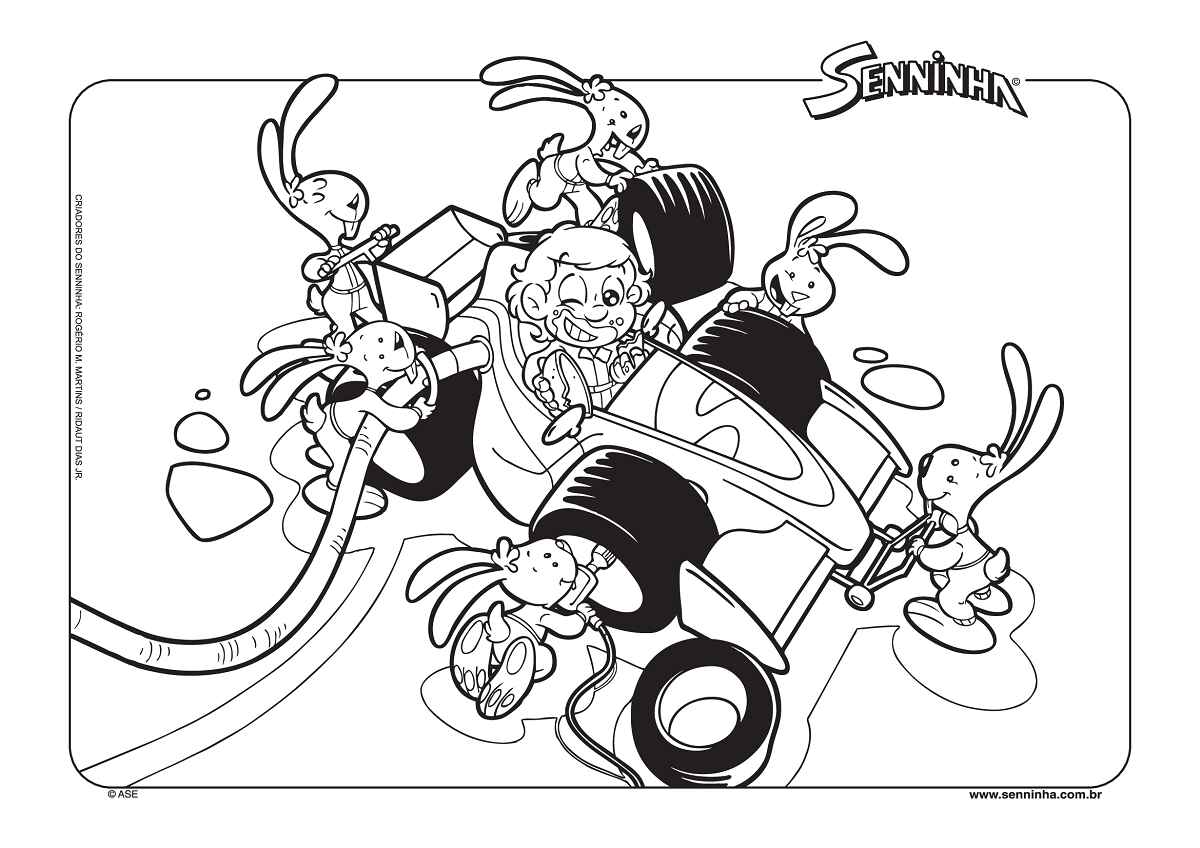 Desenho de Senninha Desenho Colorir Imprimir 08