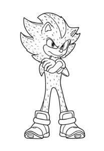 Desenho de Shadow The Hedgehog Desenho Colorir Imprimir 11
