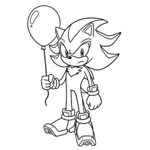 Desenho de Shadow The Hedgehog Desenho Colorir Imprimir 13