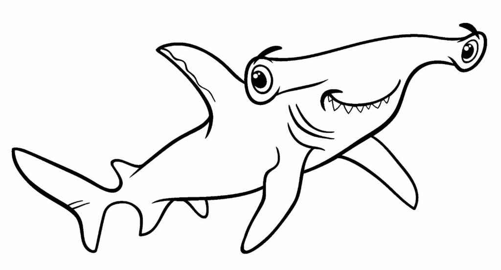 Desenho de Tubarao Desenho Colorir Imprimir 02