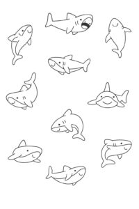 Desenho de Tubarao Desenho Colorir Imprimir 08