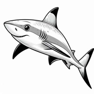 Desenho de Tubarao Desenho Colorir Imprimir 17