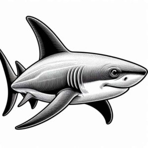 Desenho de Tubarao Desenho Colorir Imprimir 18
