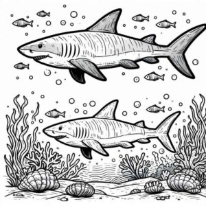 Desenho de Tubarao Desenho Colorir Imprimir 19