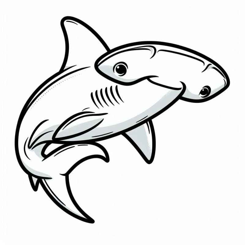 Desenho de Tubarao Desenho Colorir Imprimir 28