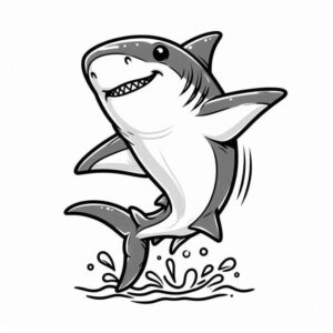 Desenho de Tubarao Desenho Colorir Imprimir 30