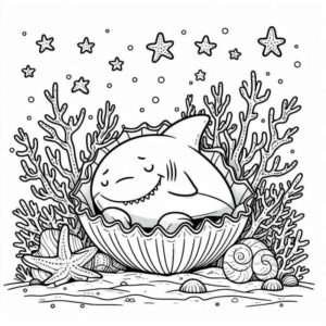 Desenho de Tubarao Desenho Colorir Imprimir 35