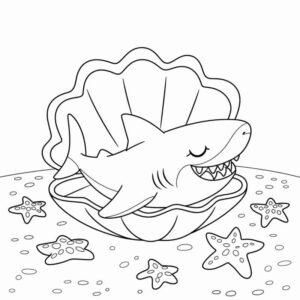 Desenho de Tubarao Desenho Colorir Imprimir 38