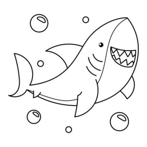 Desenho de Tubarao Desenho Colorir Imprimir 44