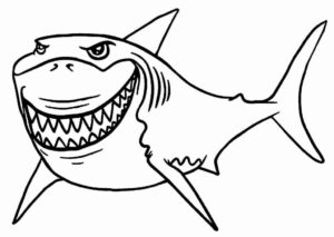 Desenho de Tubarao Desenho Colorir Imprimir 45