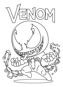 Desenho de Venom Desenho Colorir Imprimir 03