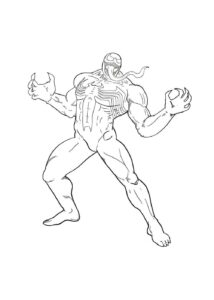 Desenho de Venom Desenho Colorir Imprimir 05