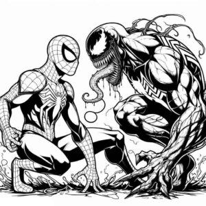 Desenho de Venom Desenho Colorir Imprimir 06
