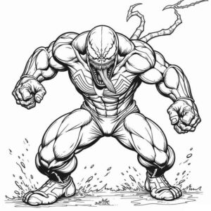 Desenho de Venom Desenho Colorir Imprimir 07