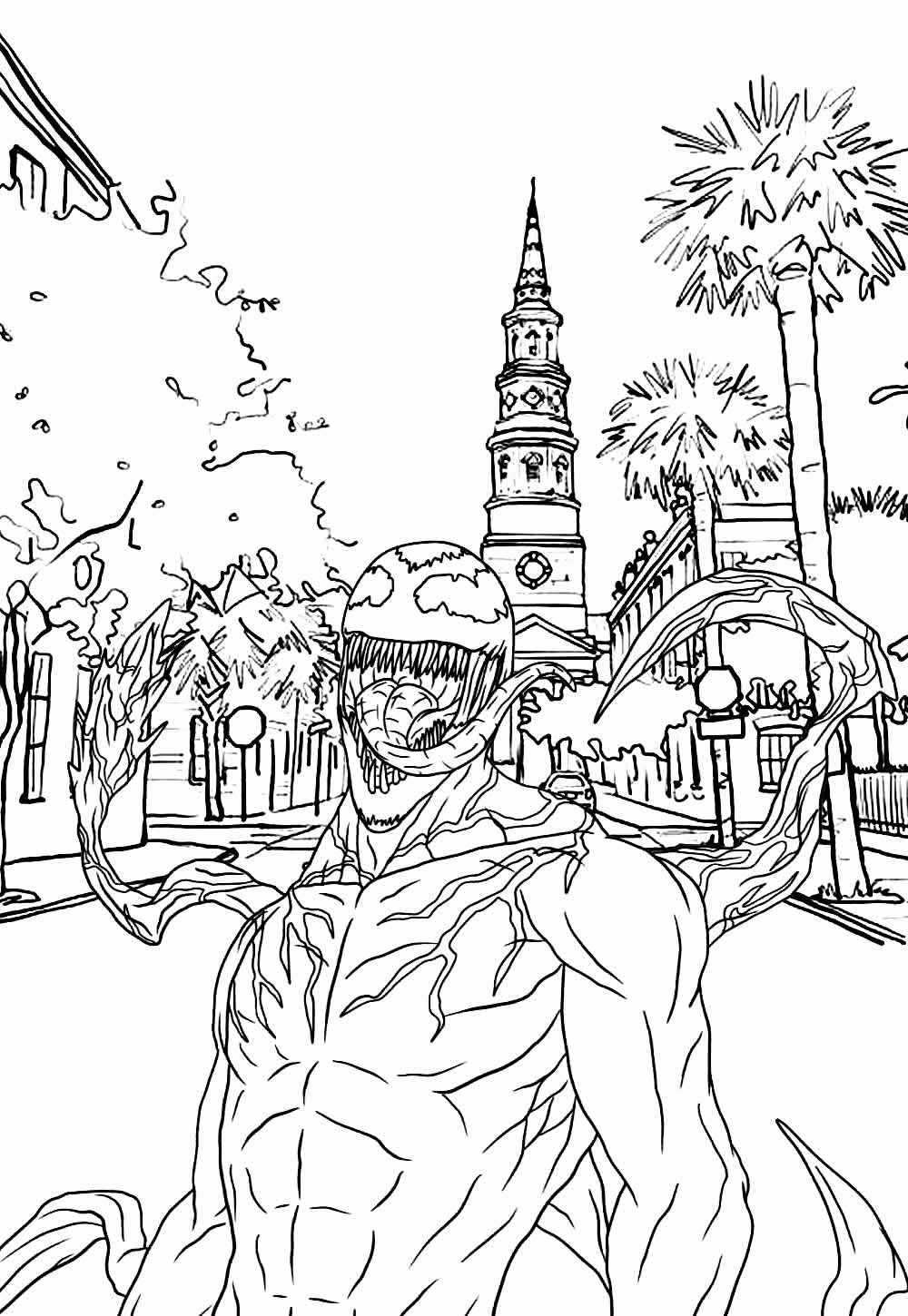 Desenho de Venom Desenho Colorir Imprimir 12