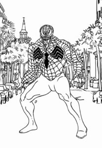 Desenho de Venom Desenho Colorir Imprimir 14