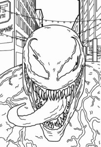 Desenho de Venom Desenho Colorir Imprimir 15