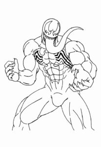 Desenho de Venom Desenho Colorir Imprimir 16