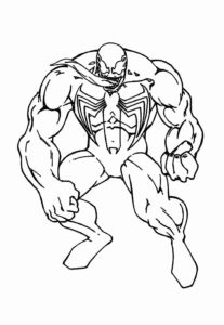 Desenho de Venom Desenho Colorir Imprimir 17